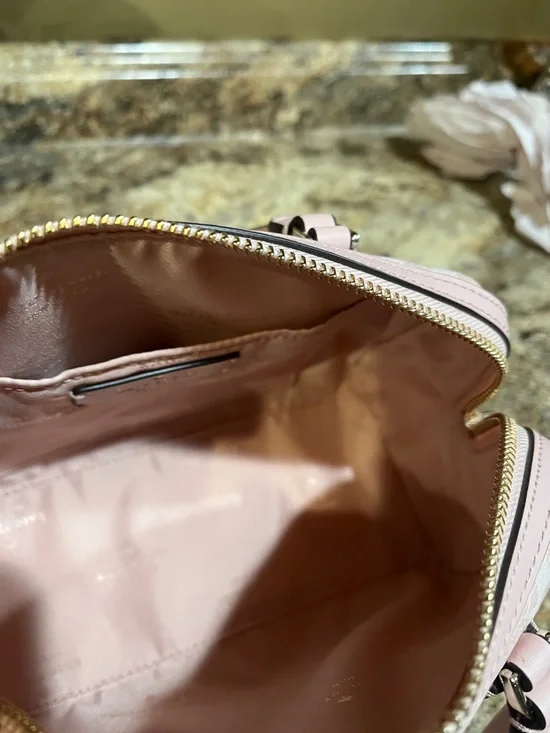 Kate Spade NWOT Spade Flower Small Dolly Duffle In Rose Smoke Multi - Picture 9 of 10